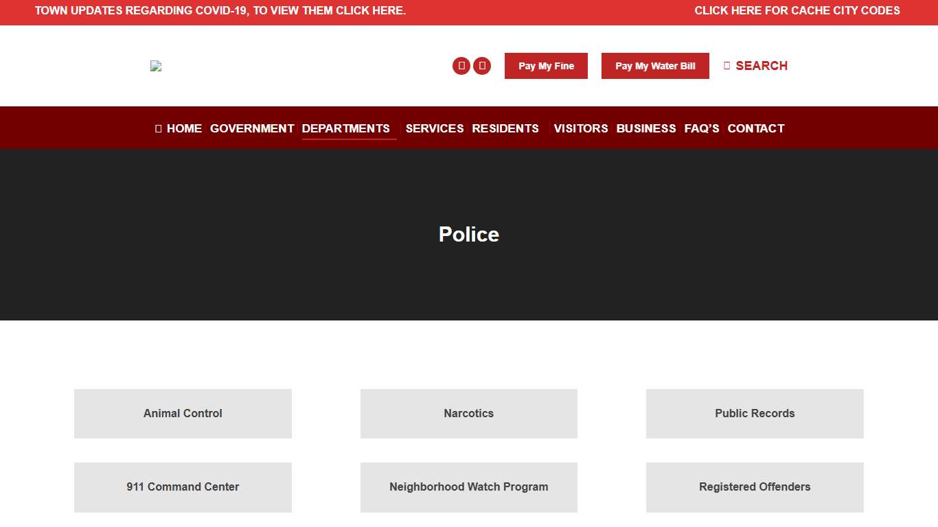 Police - City Government for the City of Cache, Oklahoma